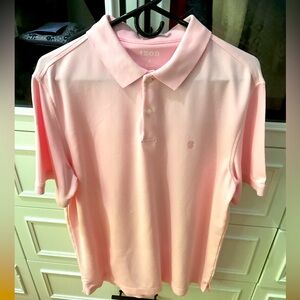 Izod Pink Polo Shirt Classic Piqué Texture
